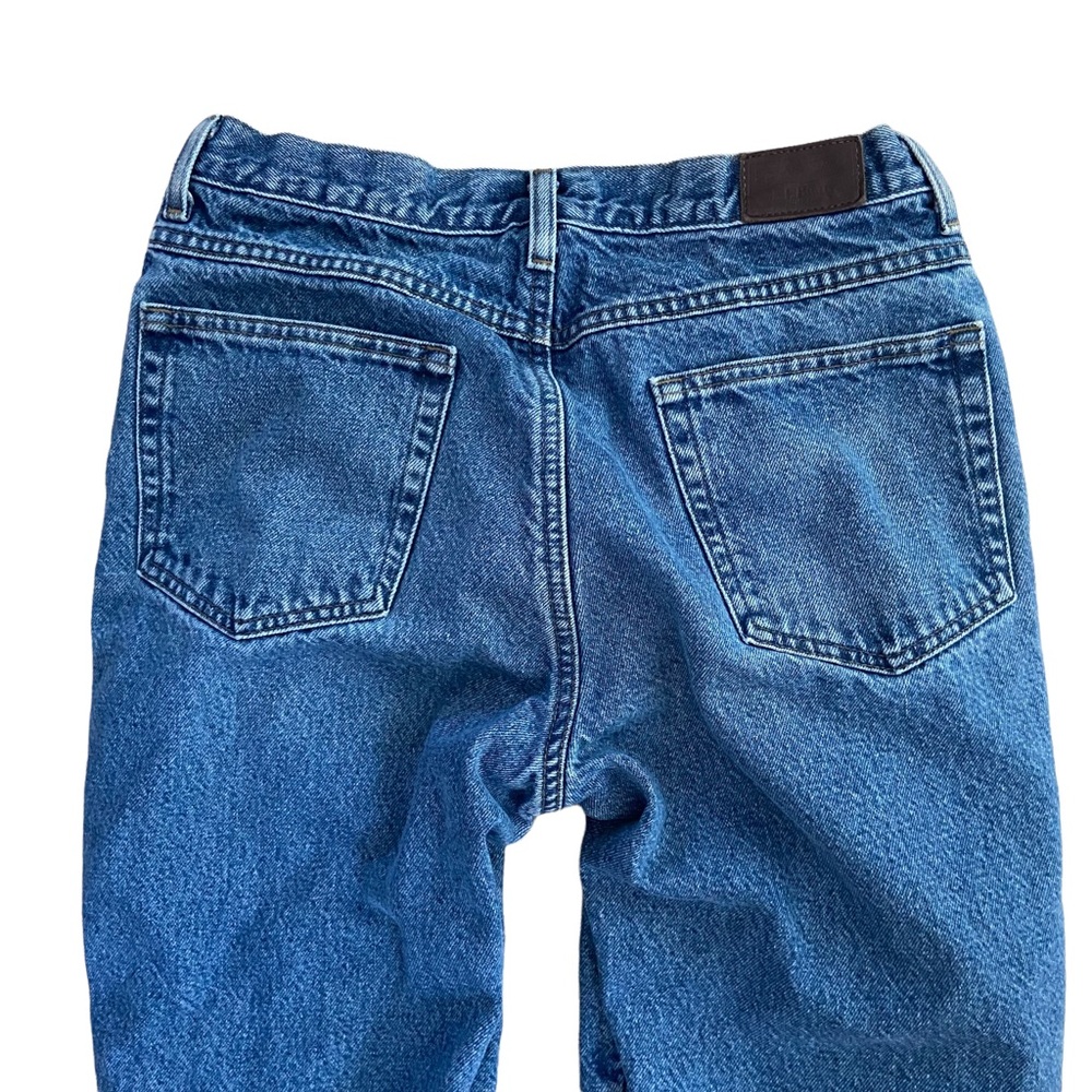 L.L. Bean Men's Flannel Lined Jeans Size 33 x 29 Classic Fit, Blue and Broken-In - Picture 5 of 12